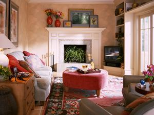 Preview wallpaper furniture, fireplace, comfort, interior, design, style, modern