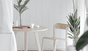 Preview wallpaper furniture, plants, interior, white