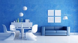 Preview wallpaper furniture, sofa, table, vase, style, interior
