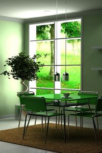 Preview wallpaper furniture, table, interior design, style, green