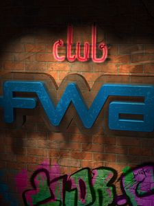 Preview wallpaper fwa, club, black, color, sign, graffiti