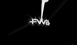 Preview wallpaper fwa, milk, liquid, white, black