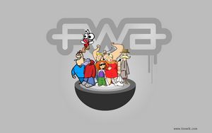 Preview wallpaper fwa, people, cartoon, colorful, company