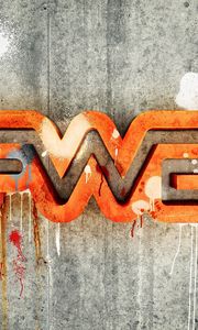 Preview wallpaper fwa, pink, orange, gray, inscription