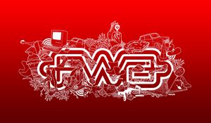 Preview wallpaper fwa, red, white, inscription