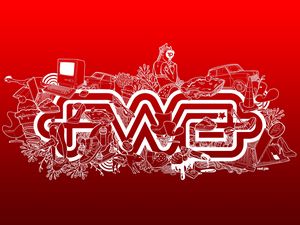 Preview wallpaper fwa, red, white, inscription