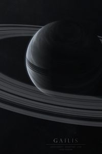 Preview wallpaper gailis, planet, rings, stars, space