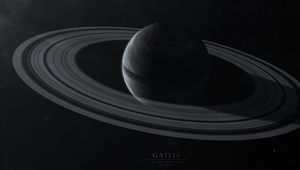 Preview wallpaper gailis, planet, rings, stars, space