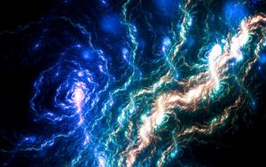 Preview wallpaper galaxy, glow, dark