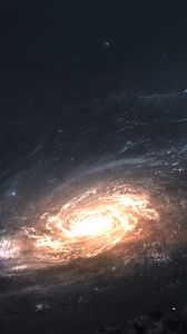 Preview wallpaper galaxy, glow, spiral, space, universe