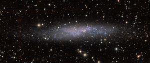 Preview wallpaper galaxy, glow, stars, space, dark