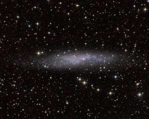 Preview wallpaper galaxy, glow, stars, space, dark