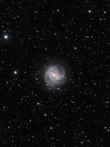 Preview wallpaper galaxy, messier 83, space, star, dark