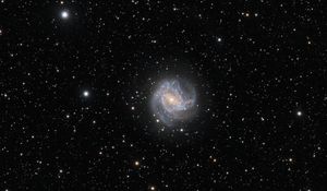 Preview wallpaper galaxy, messier 83, space, star, dark