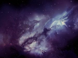 Preview wallpaper galaxy, nebula, blurring, stars