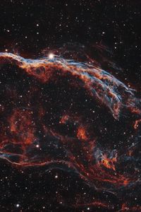 Preview wallpaper galaxy, nebula, glare, stars, space