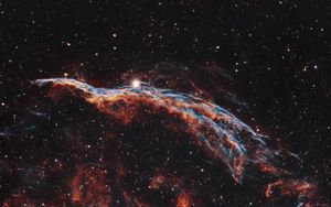 Preview wallpaper galaxy, nebula, glare, stars, space