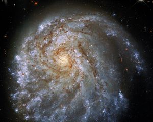 Preview wallpaper galaxy, nebula, glow, stars, glare, space