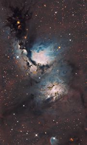 Preview wallpaper galaxy, nebula, glow, glare, space