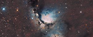 Preview wallpaper galaxy, nebula, glow, glare, space