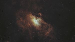 Preview wallpaper galaxy, nebula, glow, space, stars, dark