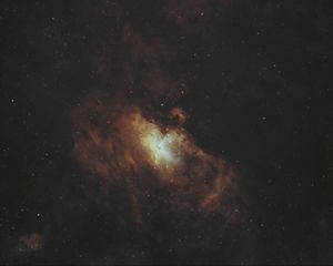 Preview wallpaper galaxy, nebula, glow, space, stars, dark