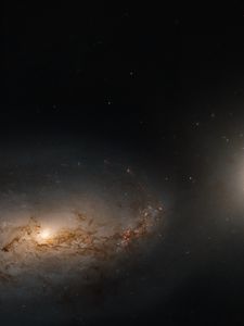 Preview wallpaper galaxy, nebula, glow, space, stars