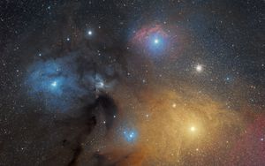 Preview wallpaper galaxy, nebula, shine, stars, glare, space