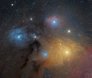 Preview wallpaper galaxy, nebula, shine, stars, glare, space
