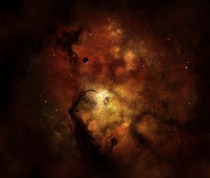 Preview wallpaper galaxy, nebula, space, planets, stars