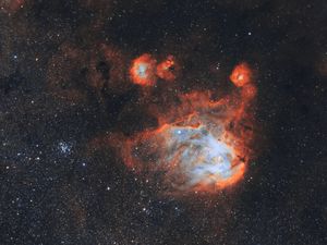 Preview wallpaper galaxy, nebula, space, glow, stars