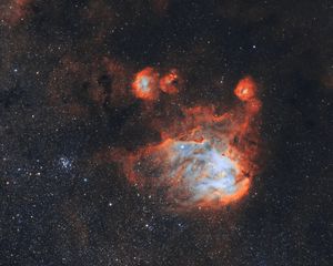 Preview wallpaper galaxy, nebula, space, glow, stars