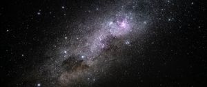 Preview wallpaper galaxy, nebula, stars, glare, space