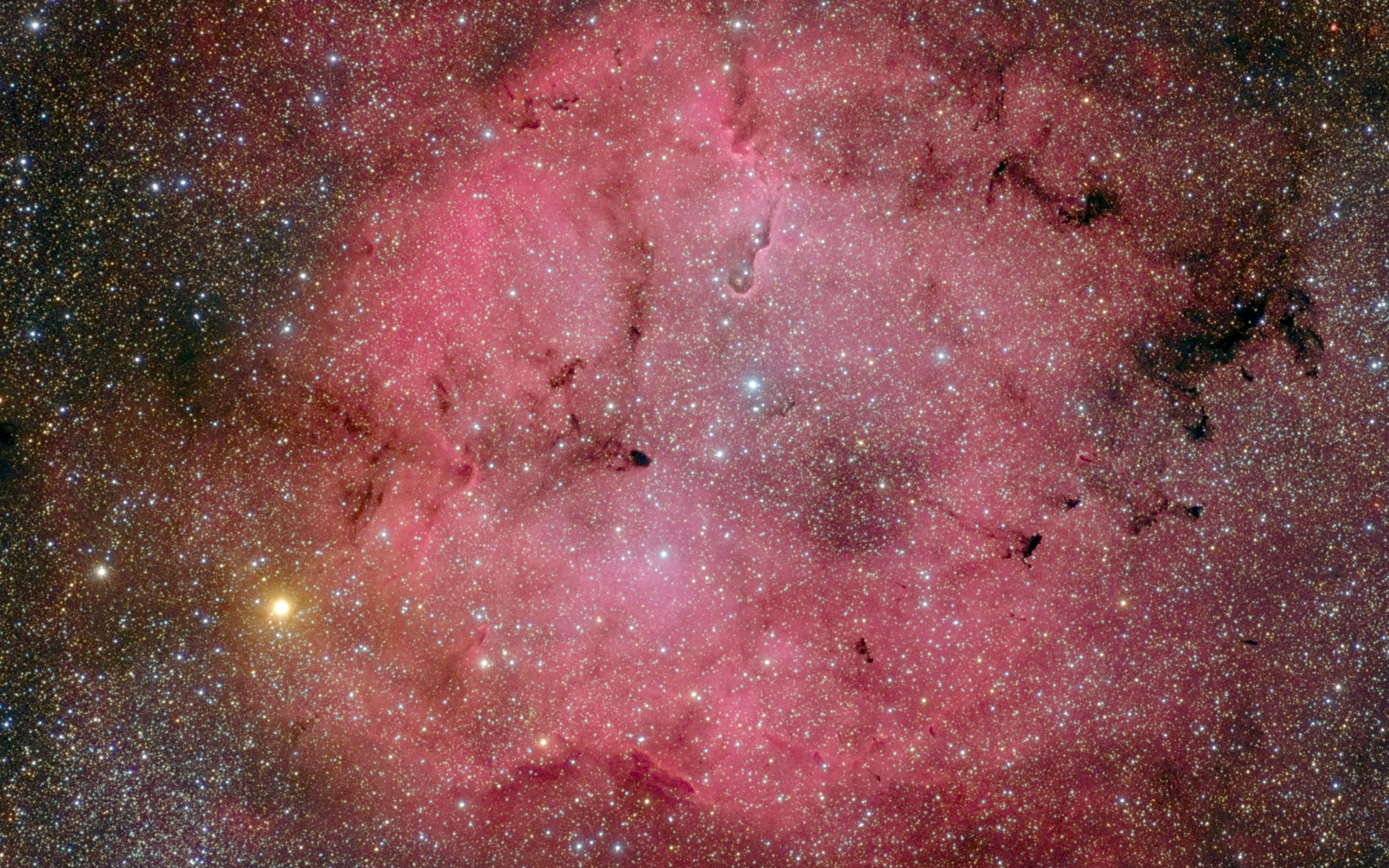 Download Wallpaper 3840x2400 Galaxy Nebula Stars Glow Space Red 4k