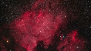 Preview wallpaper galaxy, nebula, stars, space, red