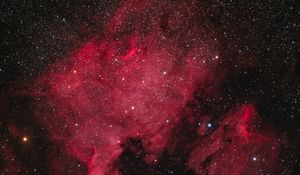Preview wallpaper galaxy, nebula, stars, space, red