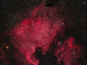 Preview wallpaper galaxy, nebula, stars, space, red