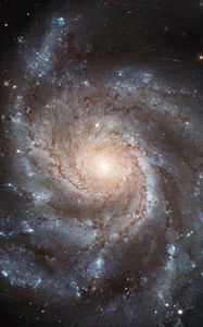 Preview wallpaper galaxy, pinwheel galaxy, spiral, messier, stars, space, astronomy, shine
