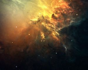 Preview wallpaper galaxy, space, light, stars, nebula