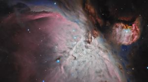 Preview wallpaper galaxy, space, nebula, stars, glow
