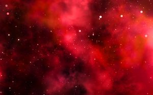 Preview wallpaper galaxy, space, red, shine, universe