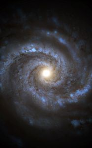 Preview wallpaper galaxy, spiral, glow, space, universe