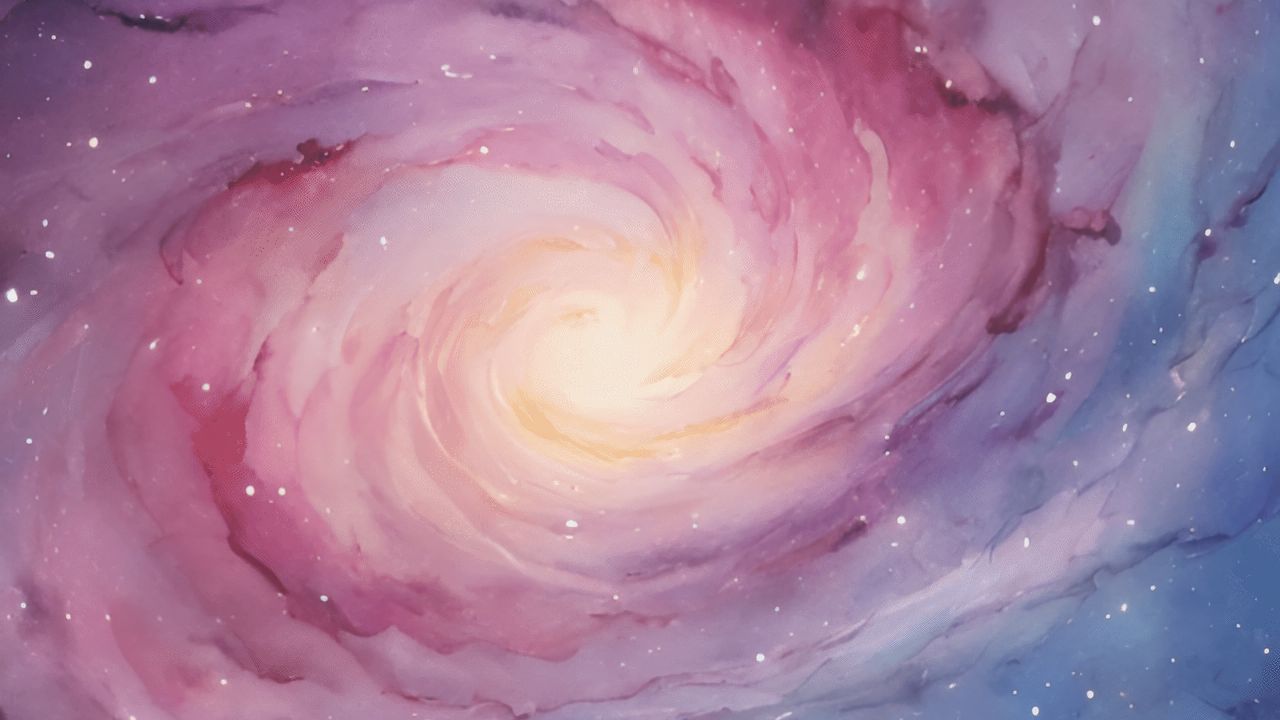 Wallpaper galaxy, spiral, stars, space, purple