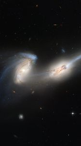 Preview wallpaper galaxy, spirals, stars, space, congestion, mice galaxies, ngc 4676
