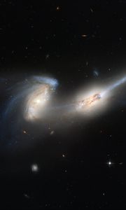 Preview wallpaper galaxy, spirals, stars, space, congestion, mice galaxies, ngc 4676