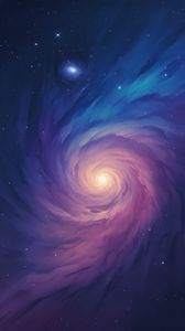 Preview wallpaper galaxy, spots, purple, art, space