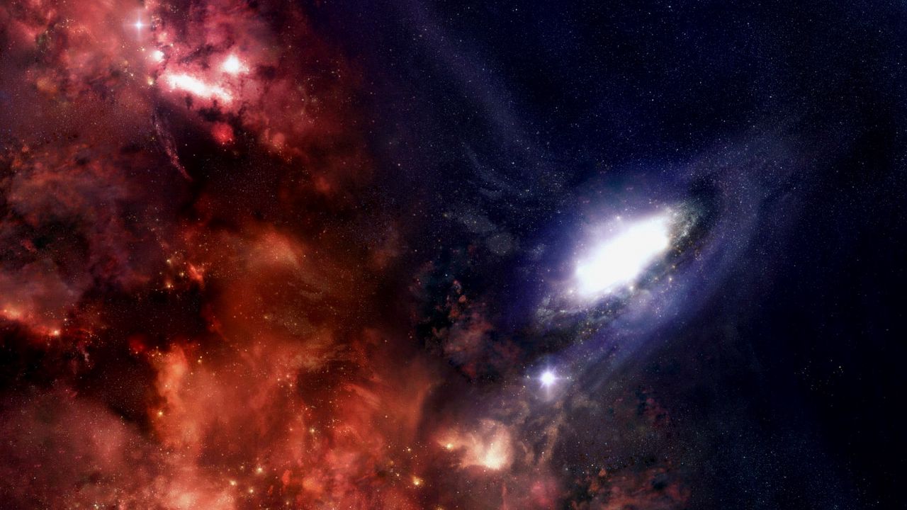 Wallpaper galaxy, stars, black holes, universe