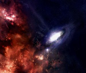 Preview wallpaper galaxy, stars, black holes, universe