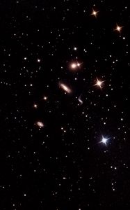 Preview wallpaper galaxy, stars, glare, space