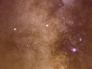 Preview wallpaper galaxy, stars, glare, shine, space